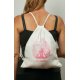 Just Breathe- drawstring cotton backpack 